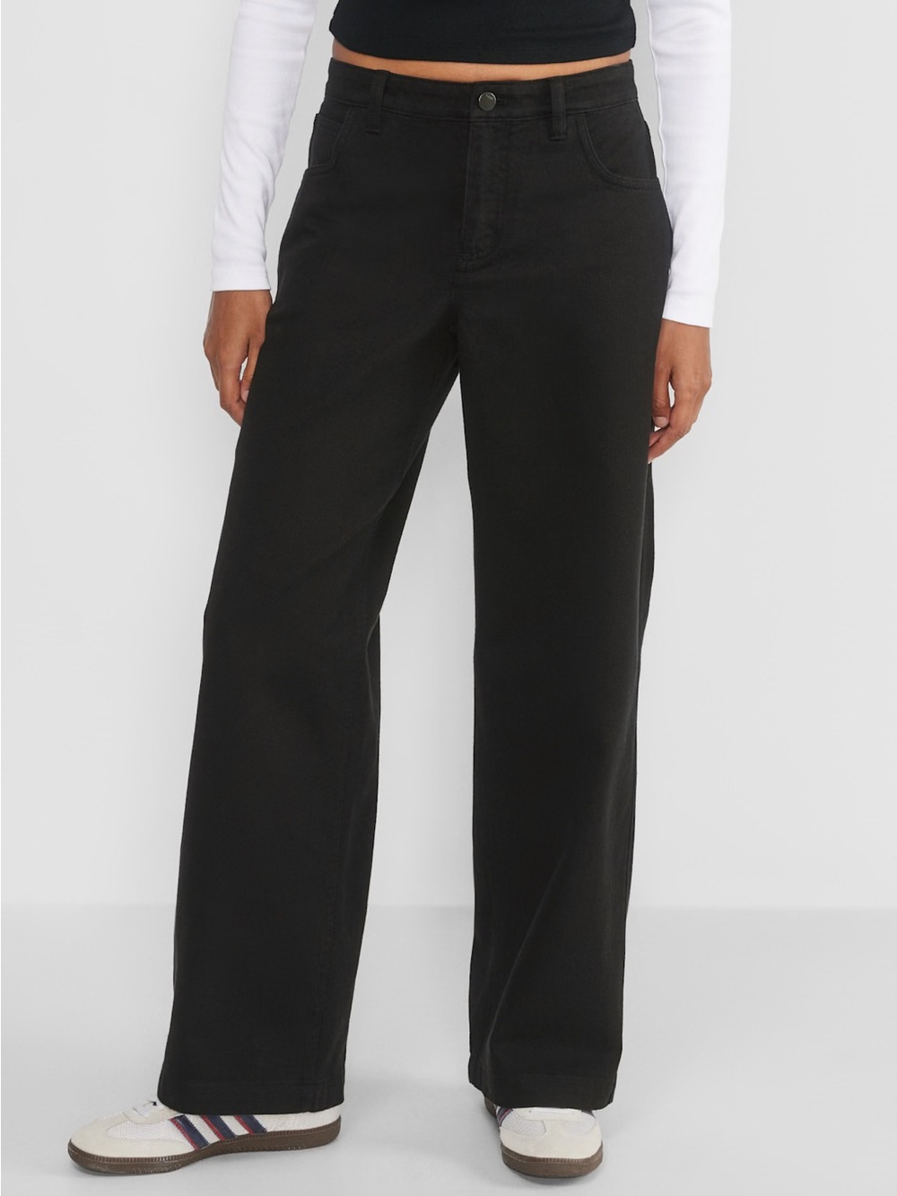 TNA Black Hamilton Pant - Wide leg/Low Rise